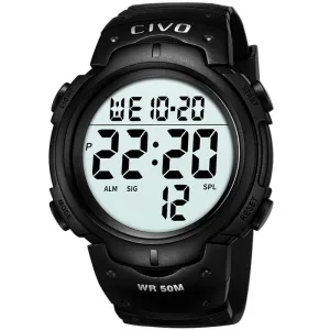 1068C | Quartz Digital Men Watch | Rubber Band