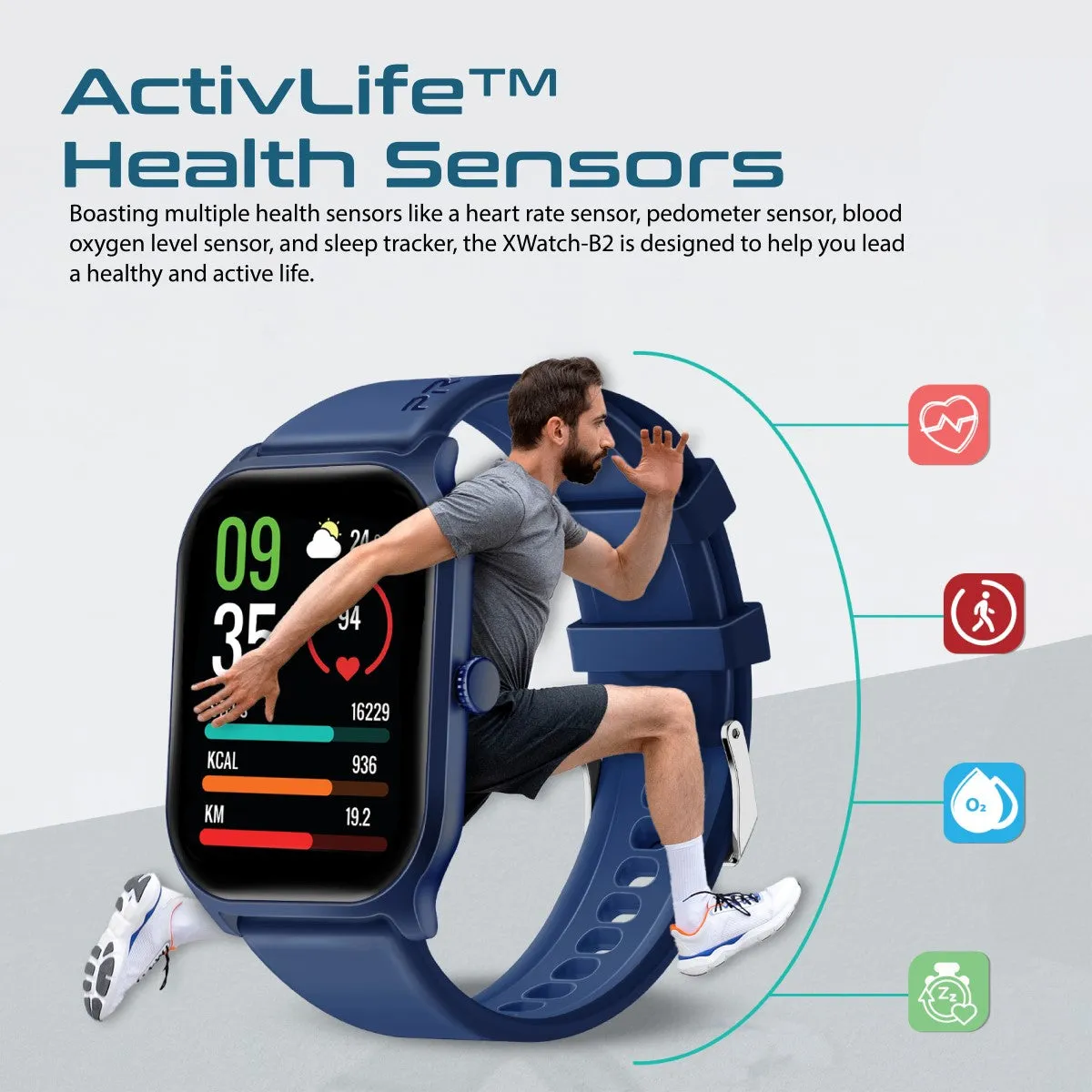 2-Inch ActivLife™ SmartWatch with BT Calling