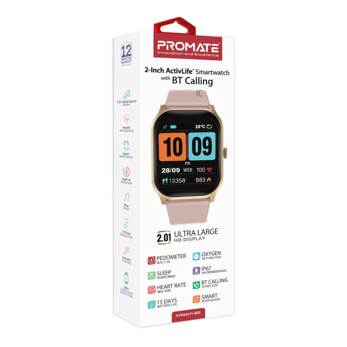 2-Inch ActivLife™ SmartWatch with BT Calling