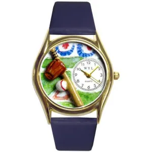 Baseball Watch Small Gold Style