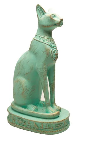 Bastet Cat Statues - Patina: Large