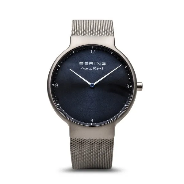 Bering Max René / Brushed Grey | Silver Mesh (40mm) / 15540-077