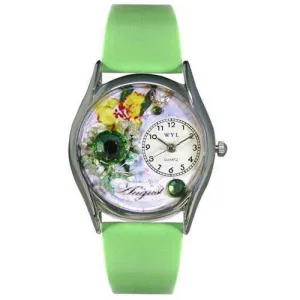 Birthstone Jewelry: August Birthstone Watch Small Silver Style