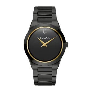 Bulova Millenia 41MM Black Stainless Steel Watch. 98A313