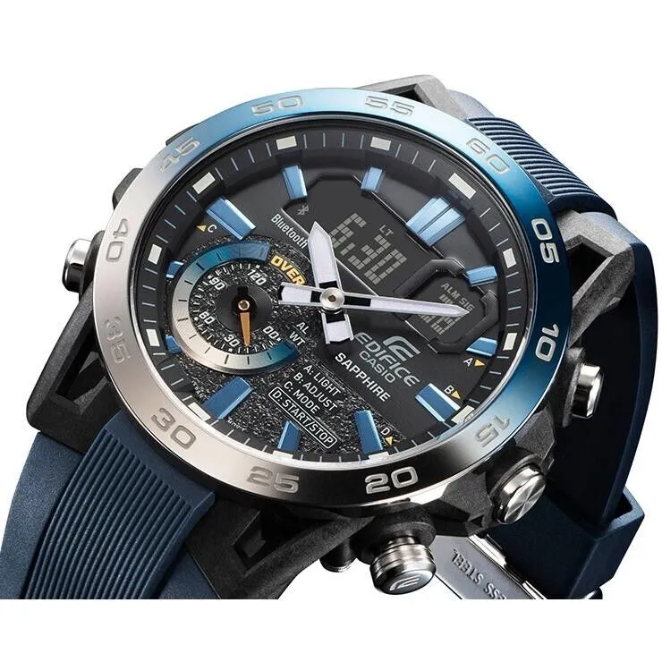 Casio Edifice SOSPENSIONE Blue Strap Men's Watch| ECB-40NP-1ADF