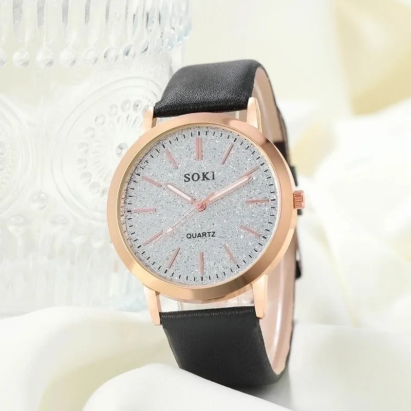 Casual Simple Style Starry Sky Buckle Quartz Women's Watches