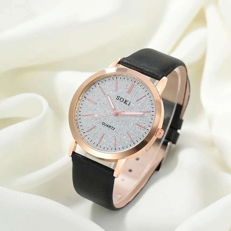 Casual Simple Style Starry Sky Buckle Quartz Women's Watches