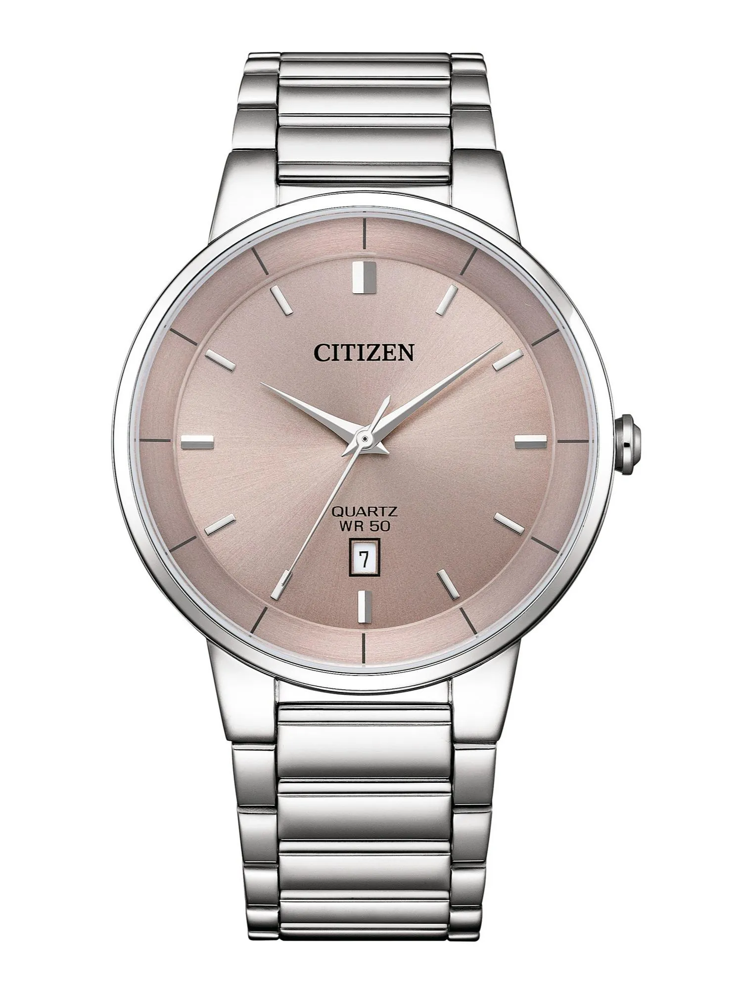 Citizen Men 40 mm Size Pink Dial Quartz Watch- BI5120-51Z