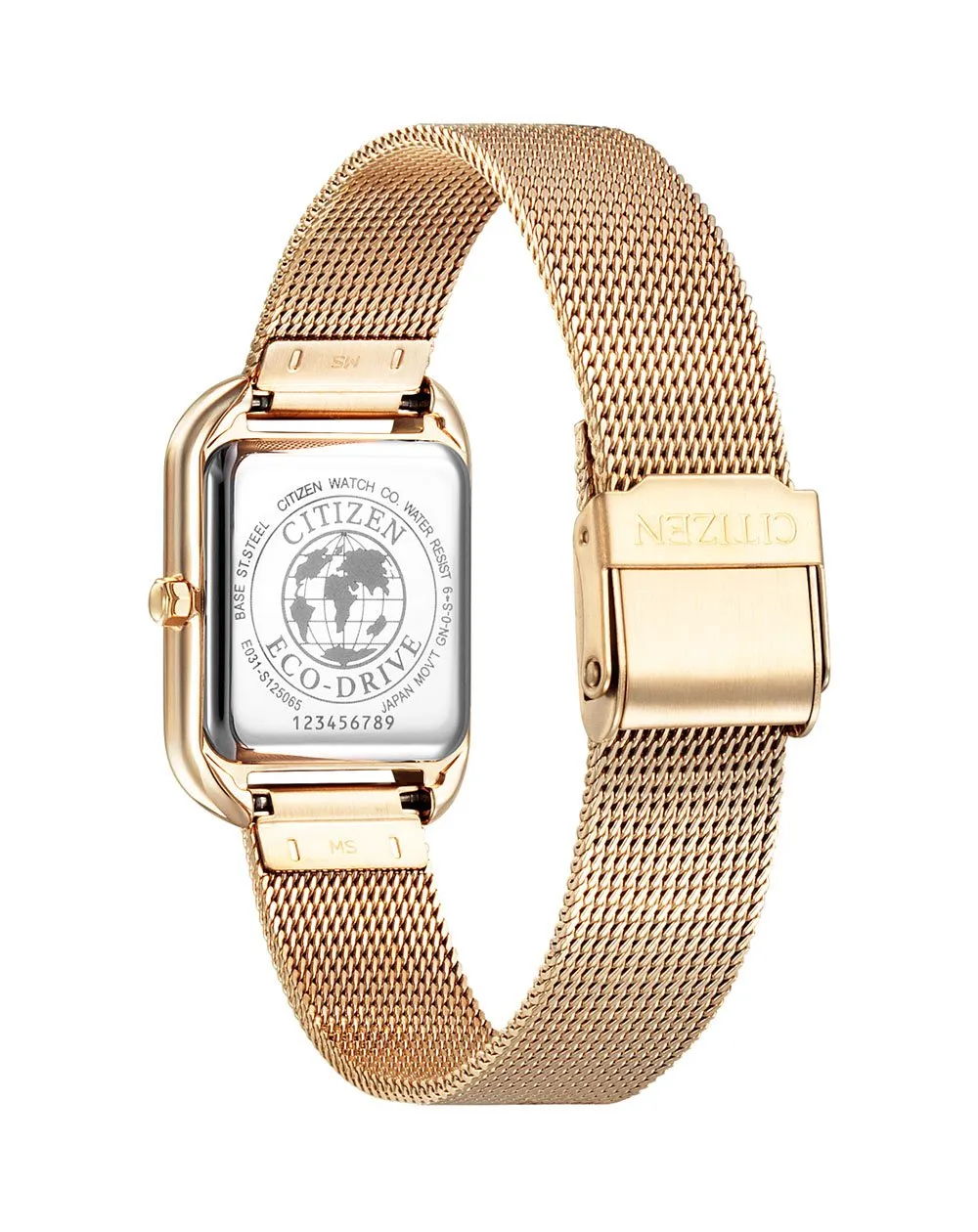 Citizen Mother of Pearl Mesh Bracelet Dress Watch EM0493-85P