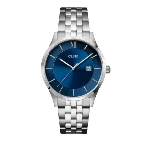 CLUSE Mens Aravis Blue Steel Link Watch CW22701