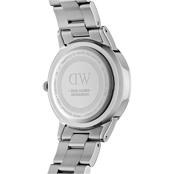 Daniel Wellington Iconic Link Arctic  Ladies Silver Watch DW00100457