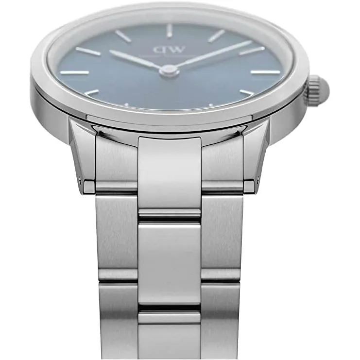 Daniel Wellington Iconic Link Arctic  Ladies Silver Watch DW00100457