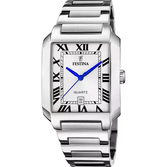 Festina Men's Classic Silver Dial Stainless Steel Timepiece F20677/1