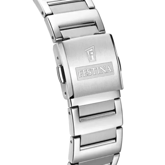 Festina Men's Classic Silver Dial Stainless Steel Timepiece F20677/1