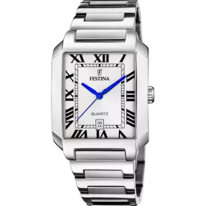 Festina Men's Classic Silver Dial Stainless Steel Timepiece F20677/1