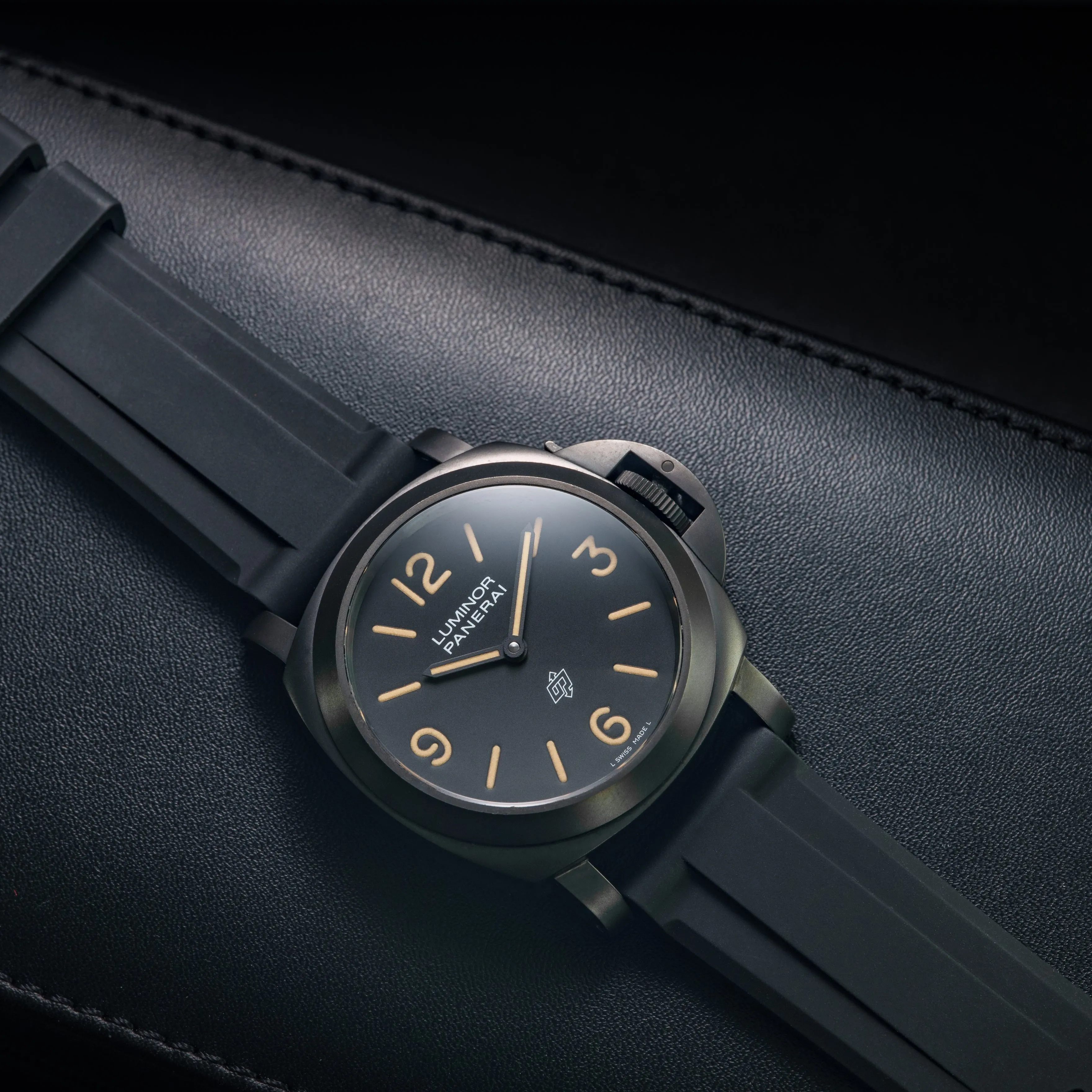 FKM Rubber Strap for Panerai Luminor - Space Black