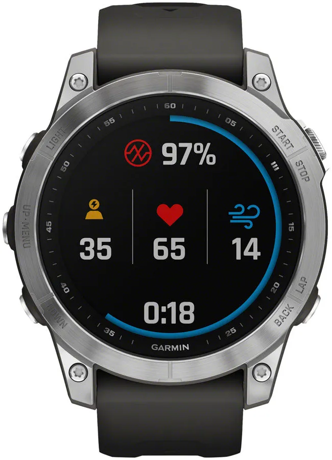 Garmin fenix 7 Standard Ed Silver || Graphite Band 47mm