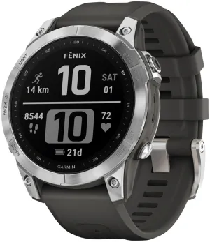 Garmin fenix 7 Standard Ed Silver || Graphite Band 47mm