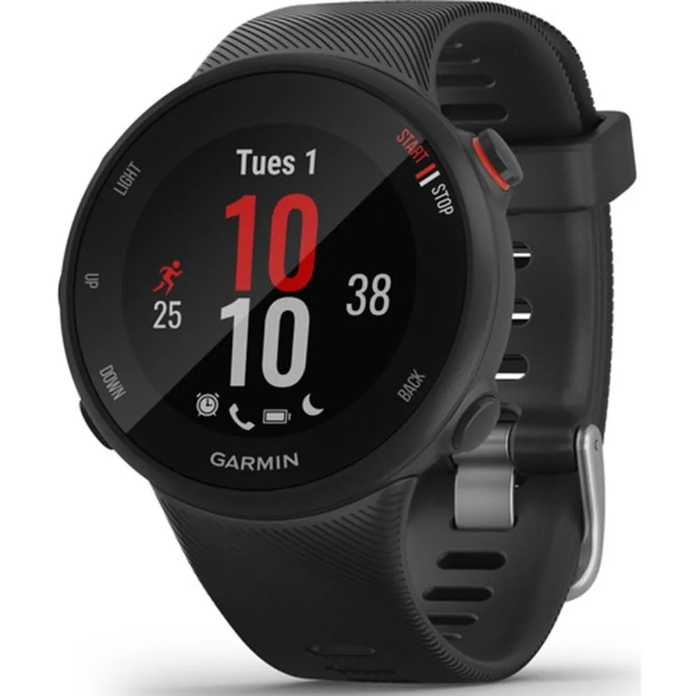 Garmin Forerunner 45S Small Black Silicone Strap GPS Running Track Smart Watch - 010-02156-02