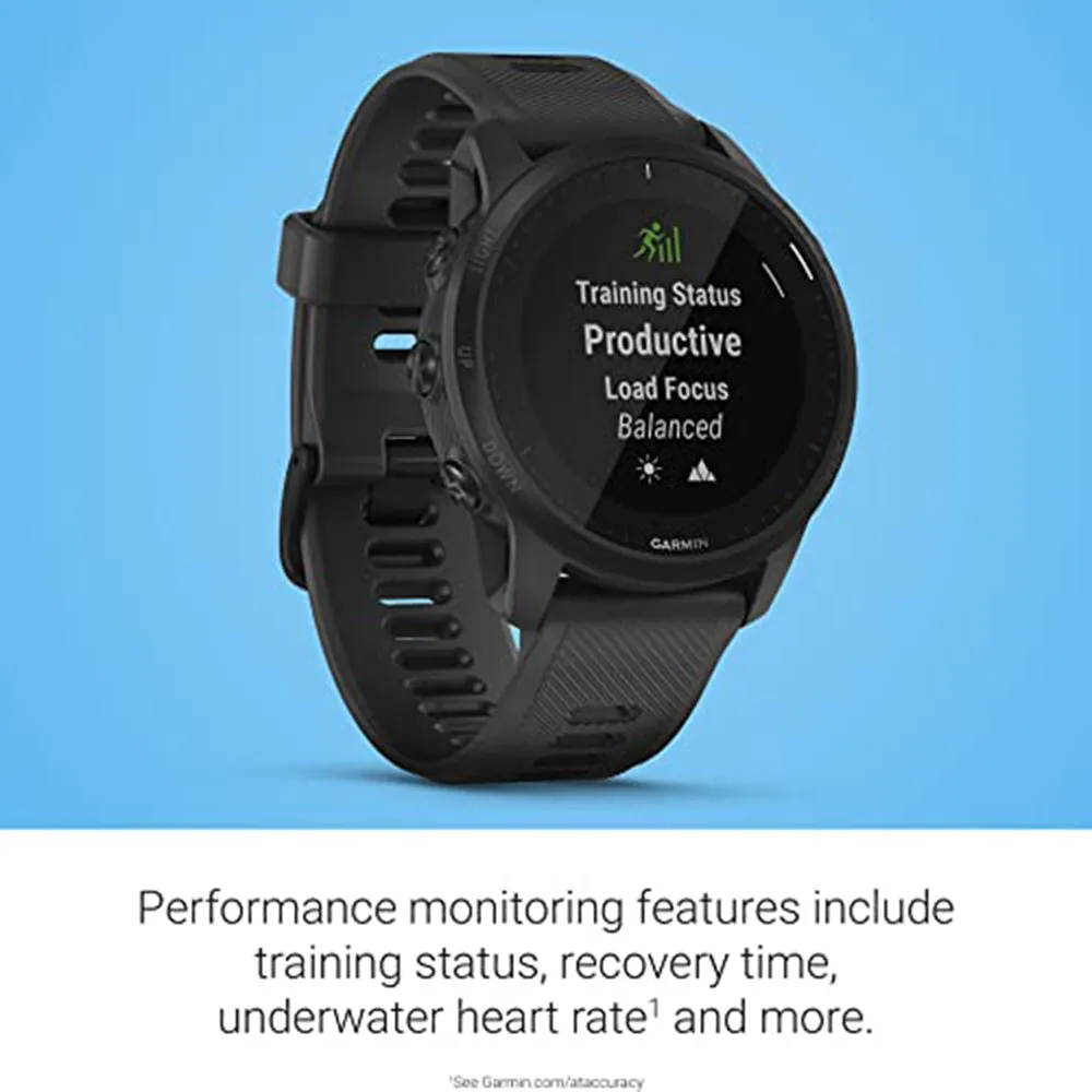 Garmin Forerunner 945 LTE Black Silicone Band Premium GPS Running Smartwatch - 010-02383-00