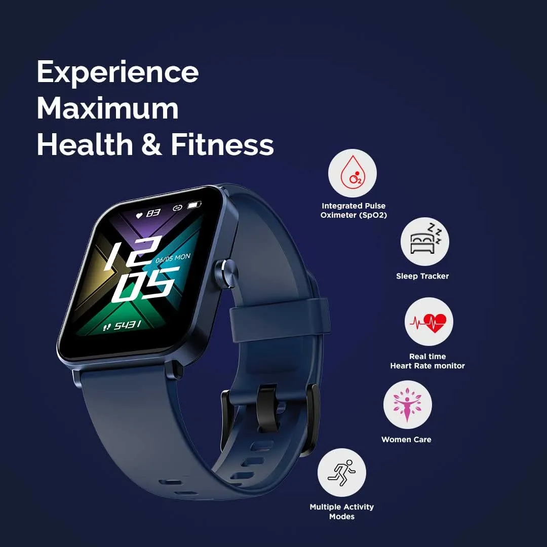 GOQii Insure  5 lakhs Health Insurance with Smart Vital Max (Blue) and 3 Months Personal Coaching