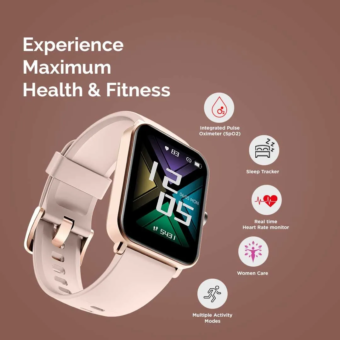 GOQii Insure  5 lakhs Health Insurance with Smart Vital Max (Pink) and 3 Months Personal Coaching