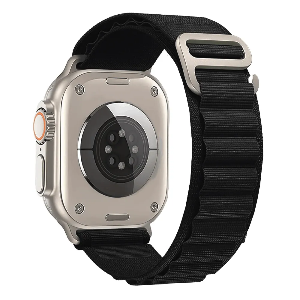 Green Lion Ultra Active GNSW49-A Smart Watch Titanium Case With Black Strap & Extra Strap