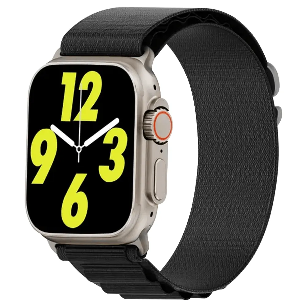 Green Lion Ultra Active GNSW49-A Smart Watch Titanium Case With Black Strap & Extra Strap