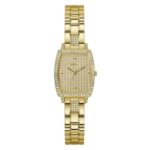 Guess Women 24 mm Gold Dial Analog Watch- GW0611L2