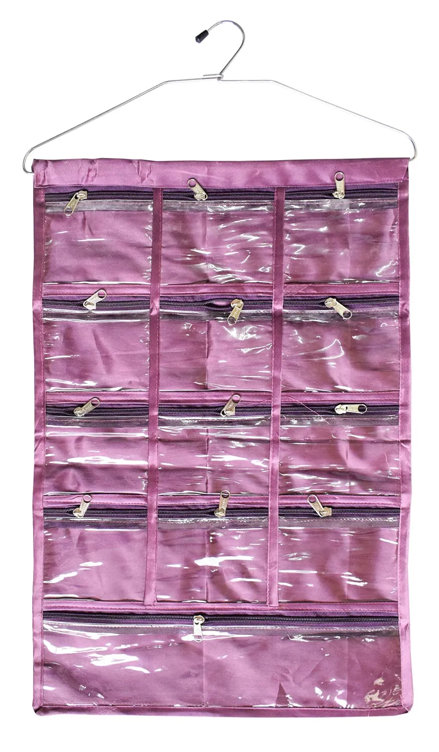 Heart Home Hanging Jewellery Organizer With Hanger (Purple)