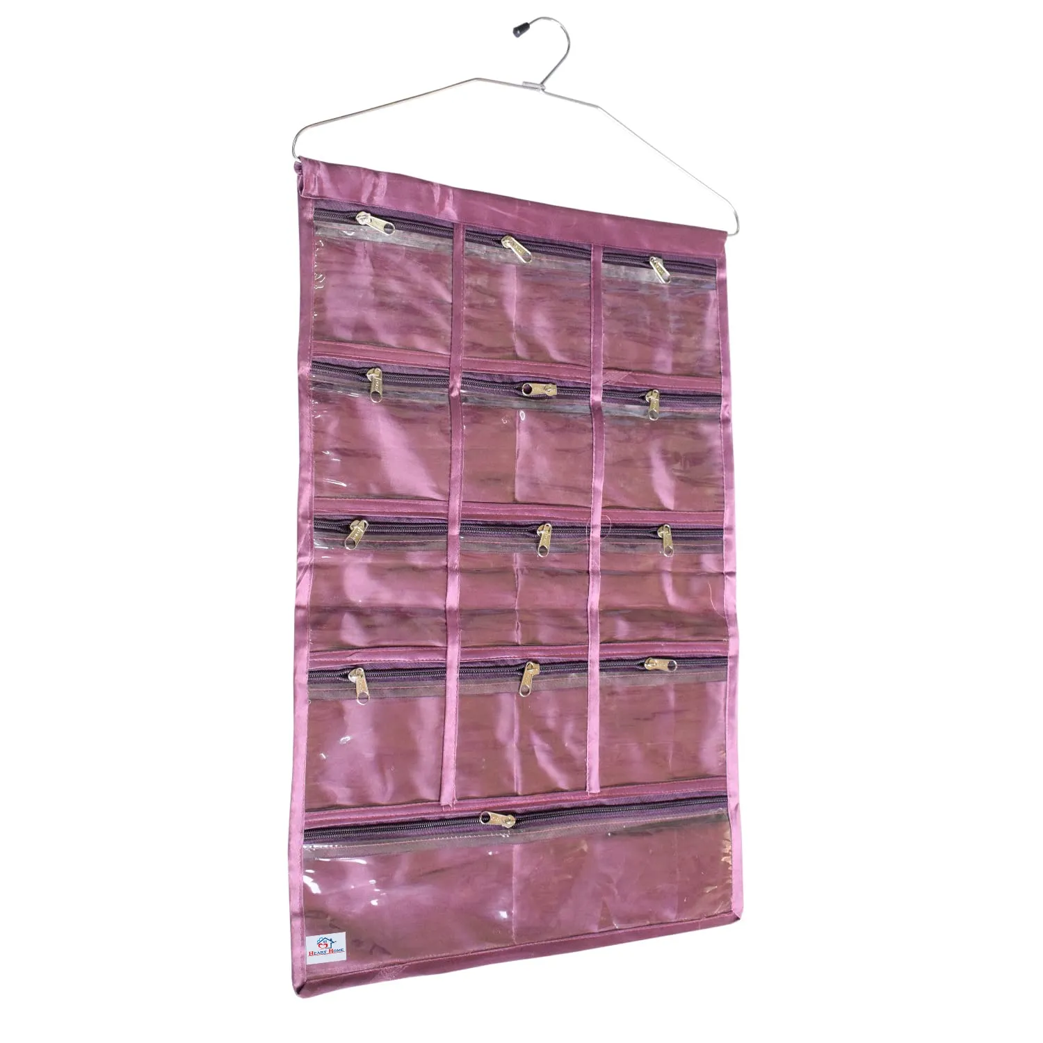 Heart Home Hanging Jewellery Organizer With Hanger (Purple)