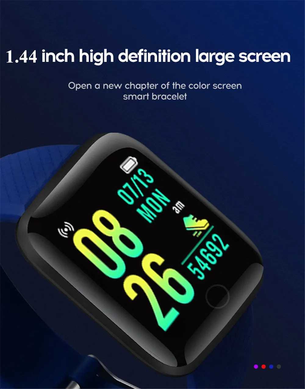 Heart Rate Sleep Monitoring Blood Pressure Smartwatch