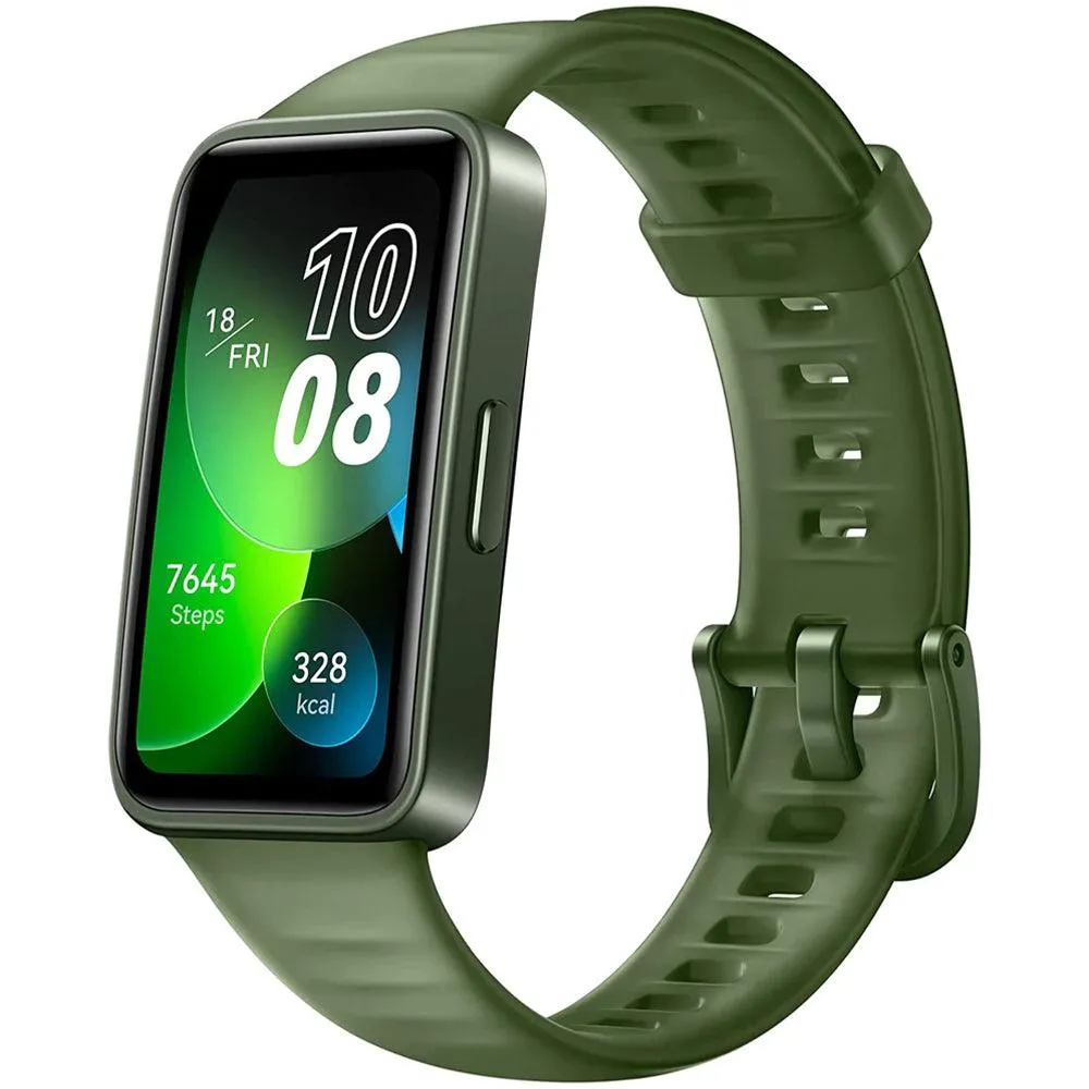 Huawei Band 8 ASK-B19 Emerald Green Durable Polymer Case With Emerald Green Silicone Strap