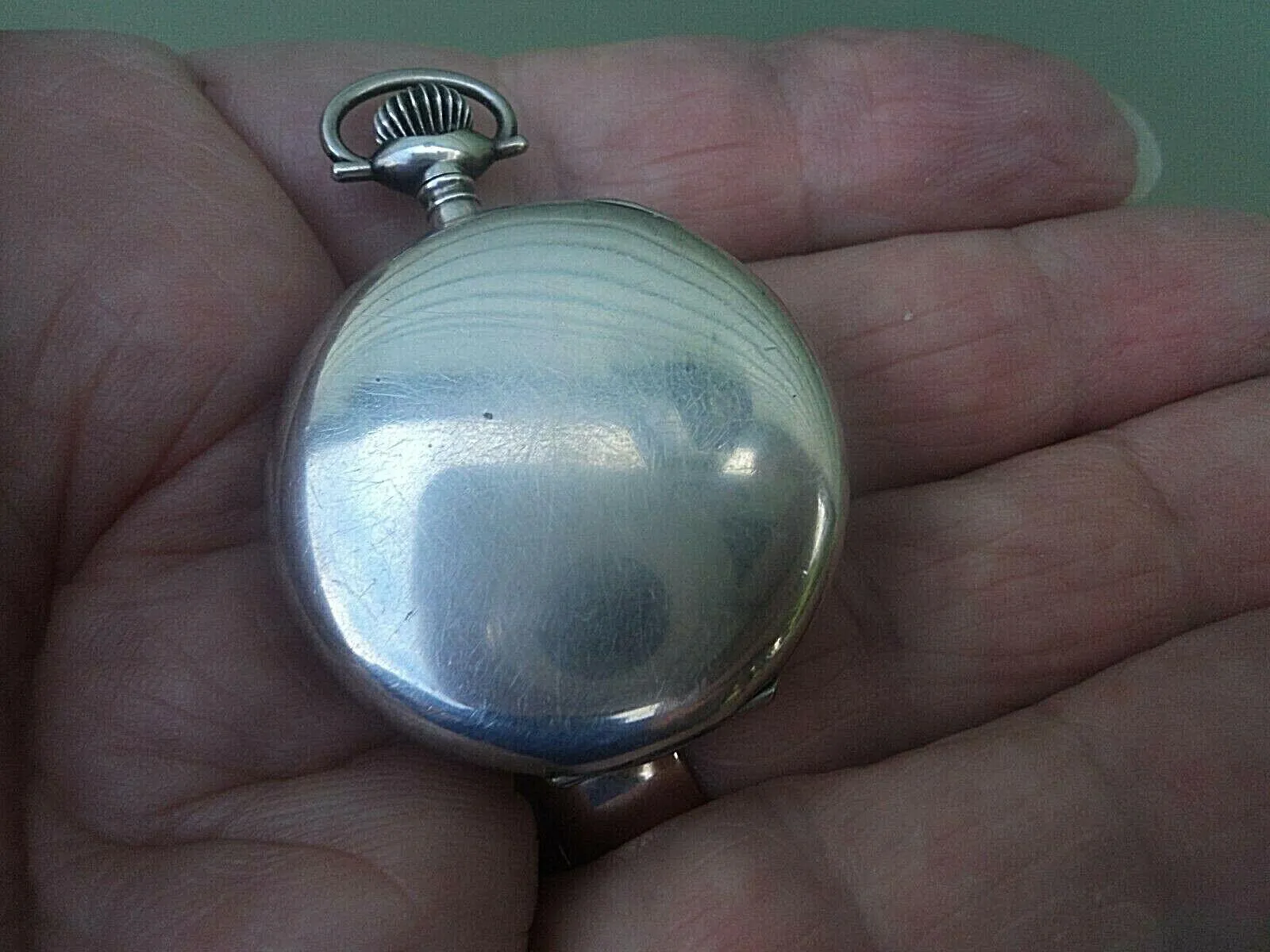 Masonic Pocket Watch Mechanical Vintage Silver Swiss Fob