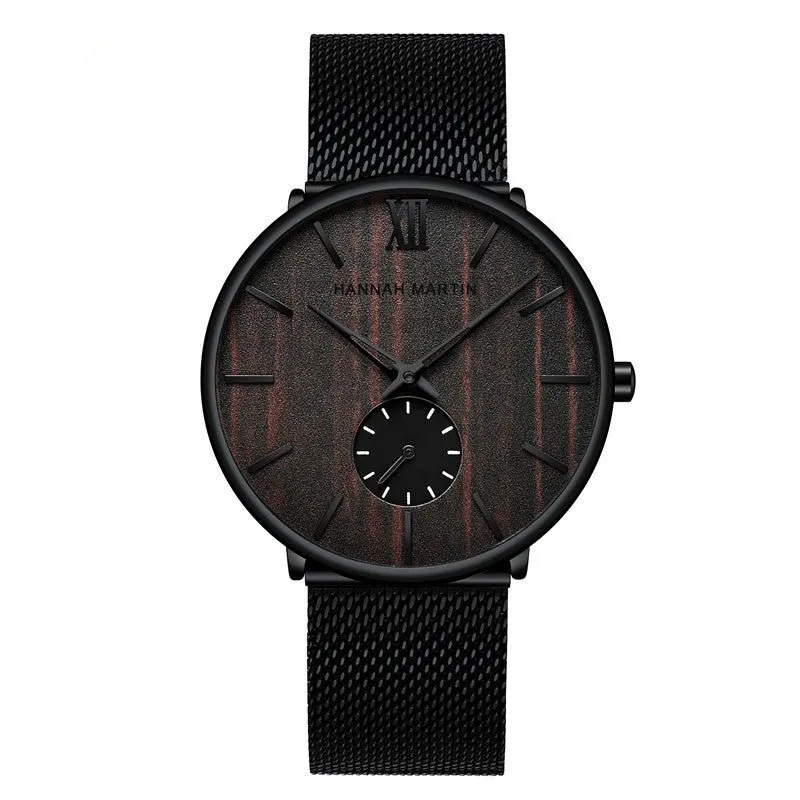 Men's Slim Wood Watch