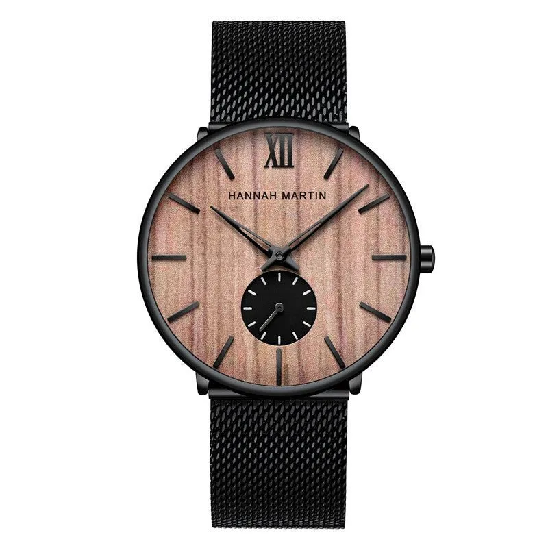 Men's Slim Wood Watch