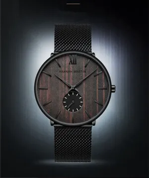 Men's Slim Wood Watch