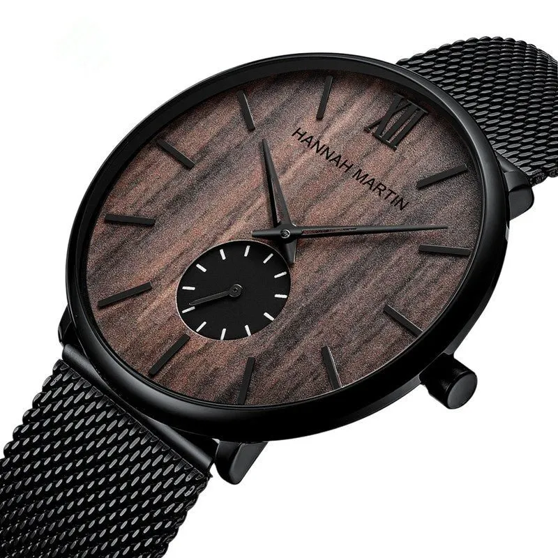 Men's Slim Wood Watch