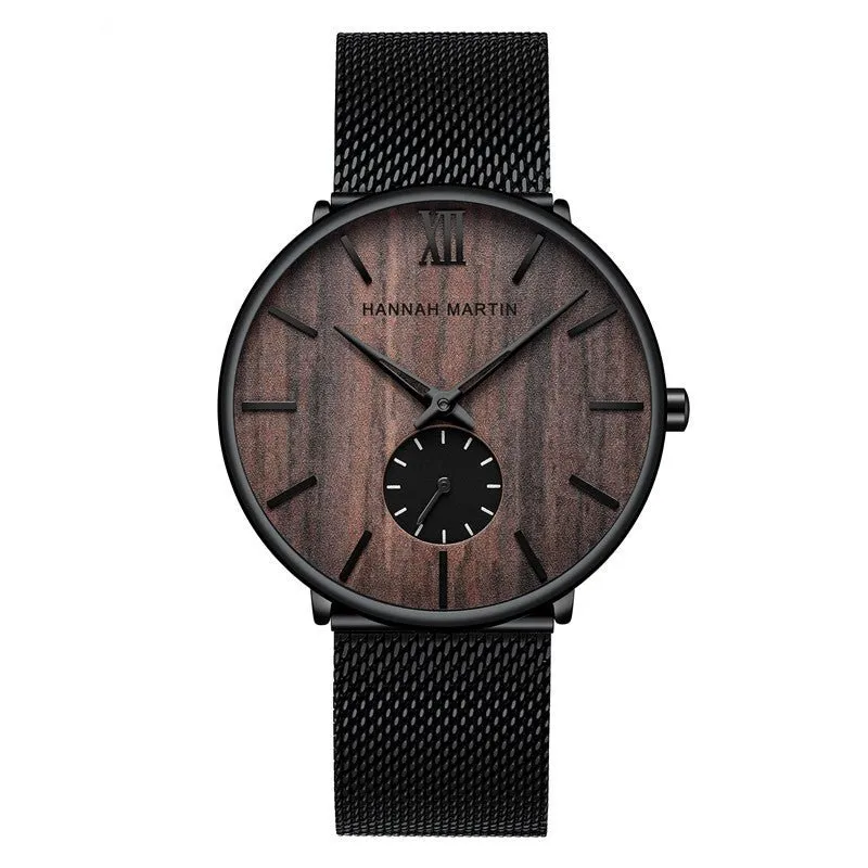 Men's Slim Wood Watch