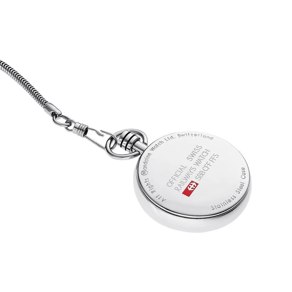 Mondaine White Dial Pocket Chain Watch A660.30316.11SBB