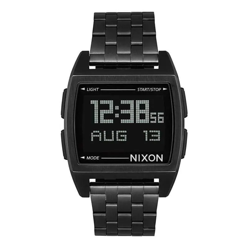 Nixon Base Men’s Retro Style Smart Watch (38mm. Digital Face/Stainless Steel Band)