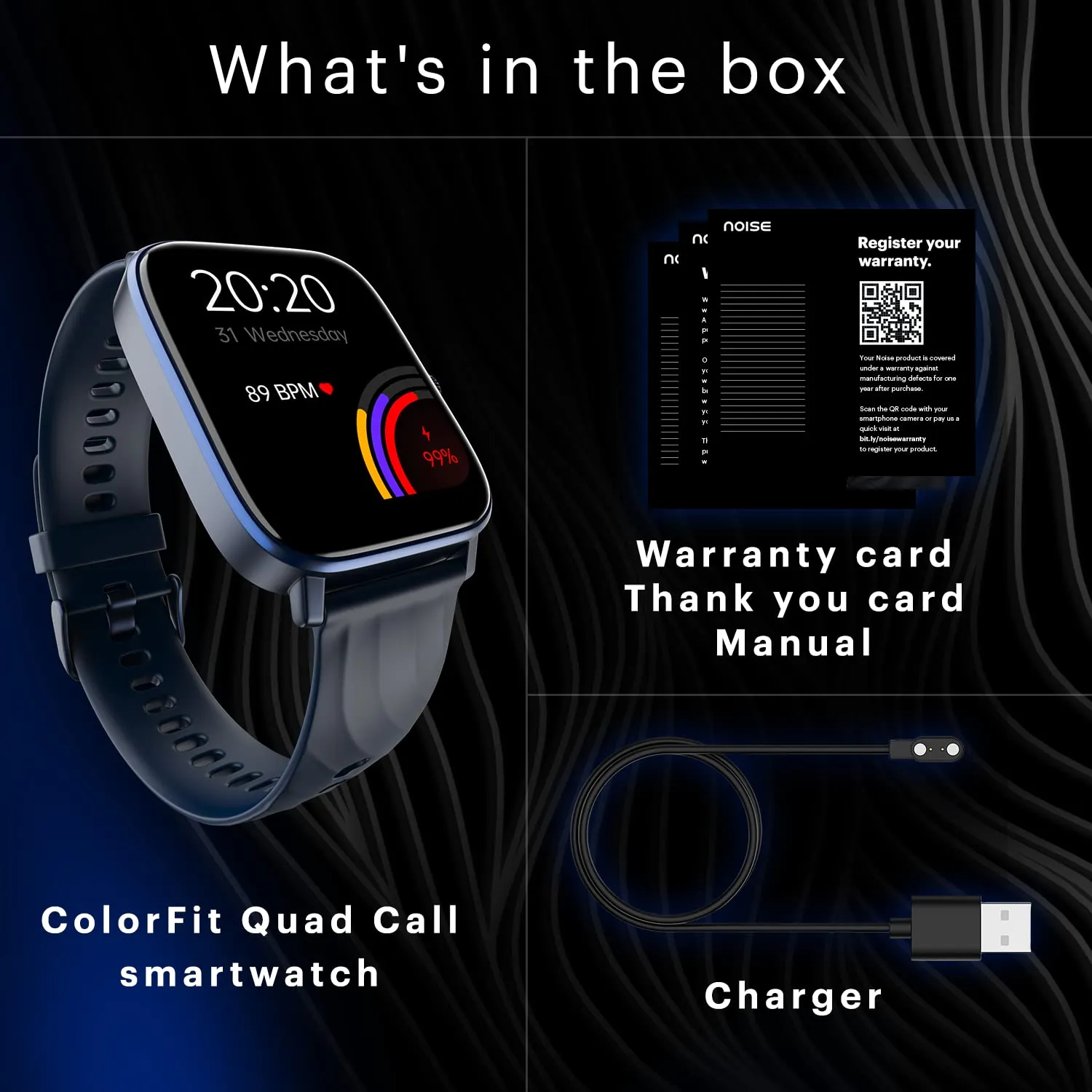 Noise Newly Launched Quad Call 1.81" Display, Bluetooth Calling Smart Watch, AI Voice Assistance, 160 Hrs Battery Life, Metallic Build, in-Built Games, 100 Sports Modes, 100  Watch Faces(Silver Grey)