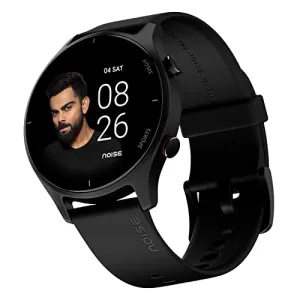 Noise Twist Round dial Smart Watch with Bluetooth Calling, 1.38" TFT Display, up-to 7 Days Battery, 100  Watch Faces, IP68, Heart Rate Monitor, Sleep Tracking (Jet Black)