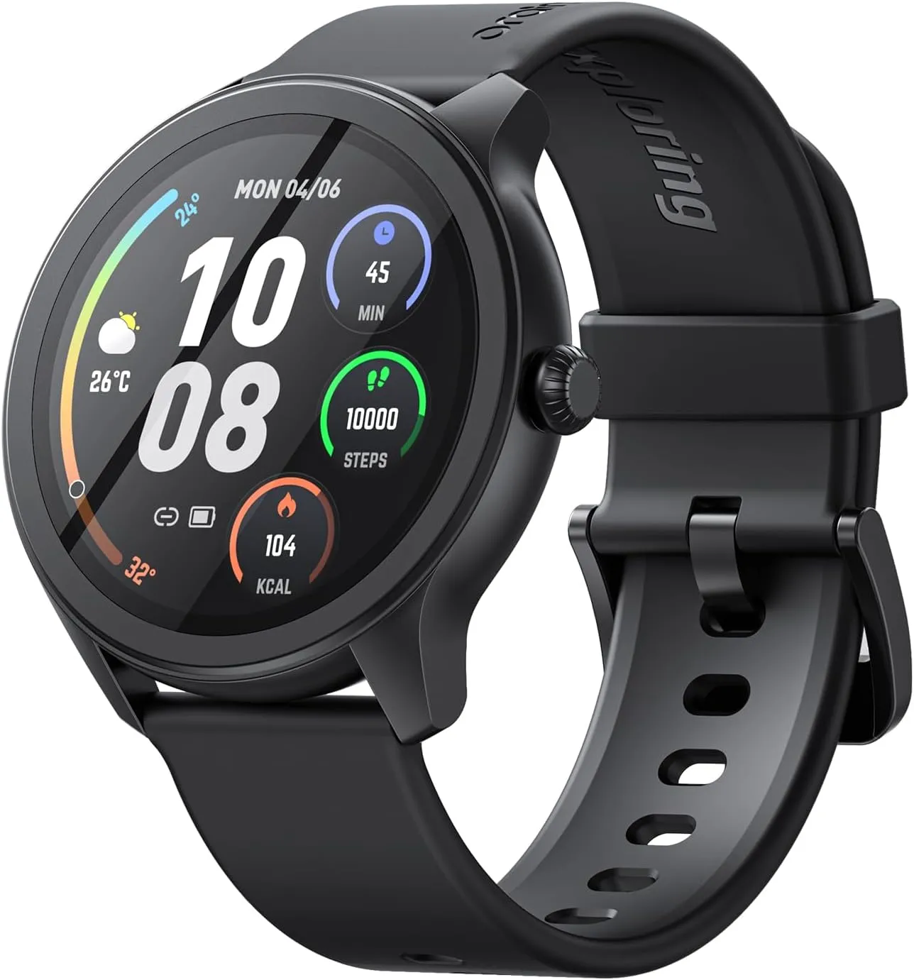 Oraimo Watch 2R Bluetooth Calling Smart Watch for Men and Women,1.39"HD Smart Fitness Watch with Stepping Meter Heart Rate Monitor,120  Sports Modes & Quickly Reply SMS, Local Warranty