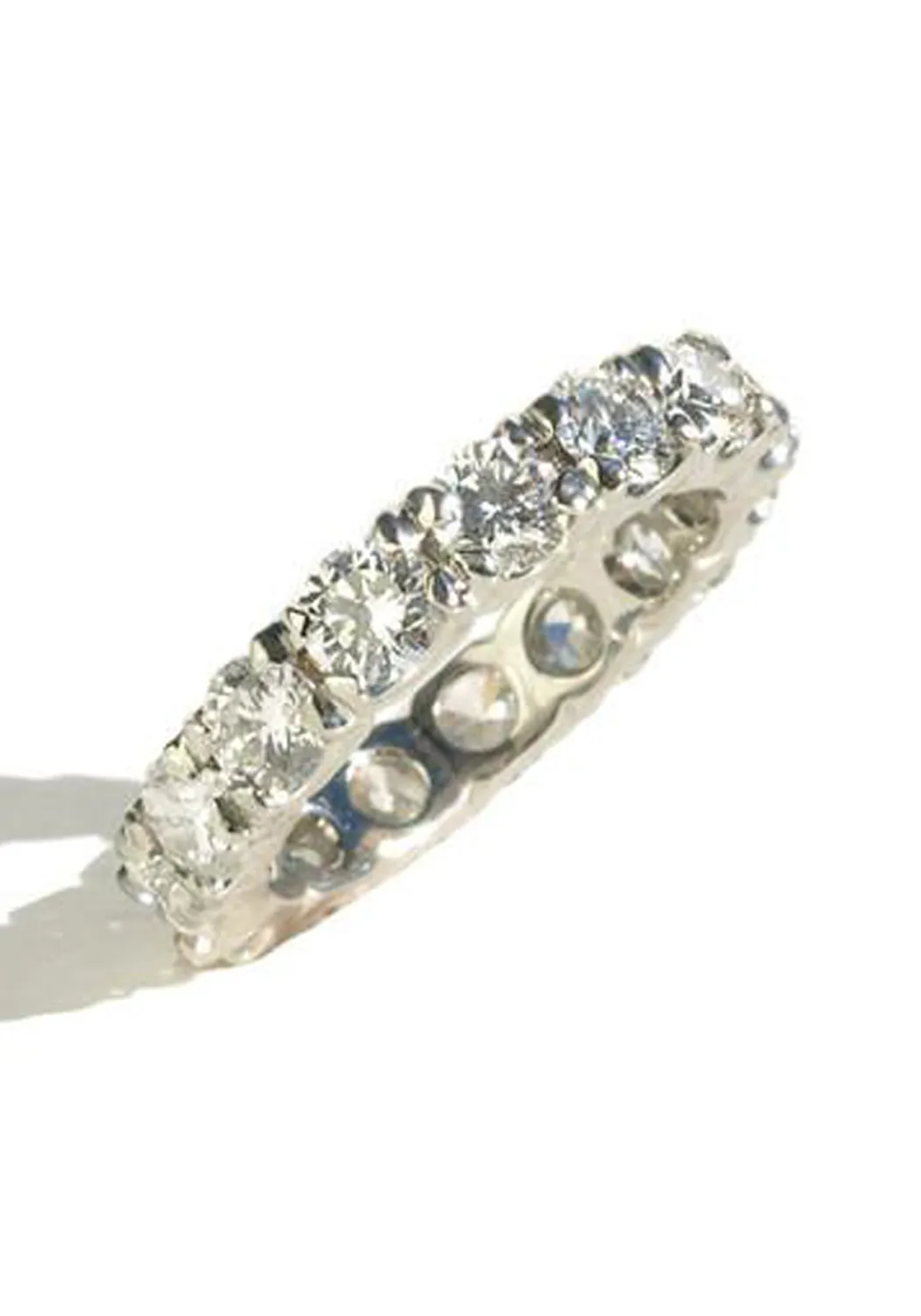 Oster Collection Platinum Round Diamond Eternity Band