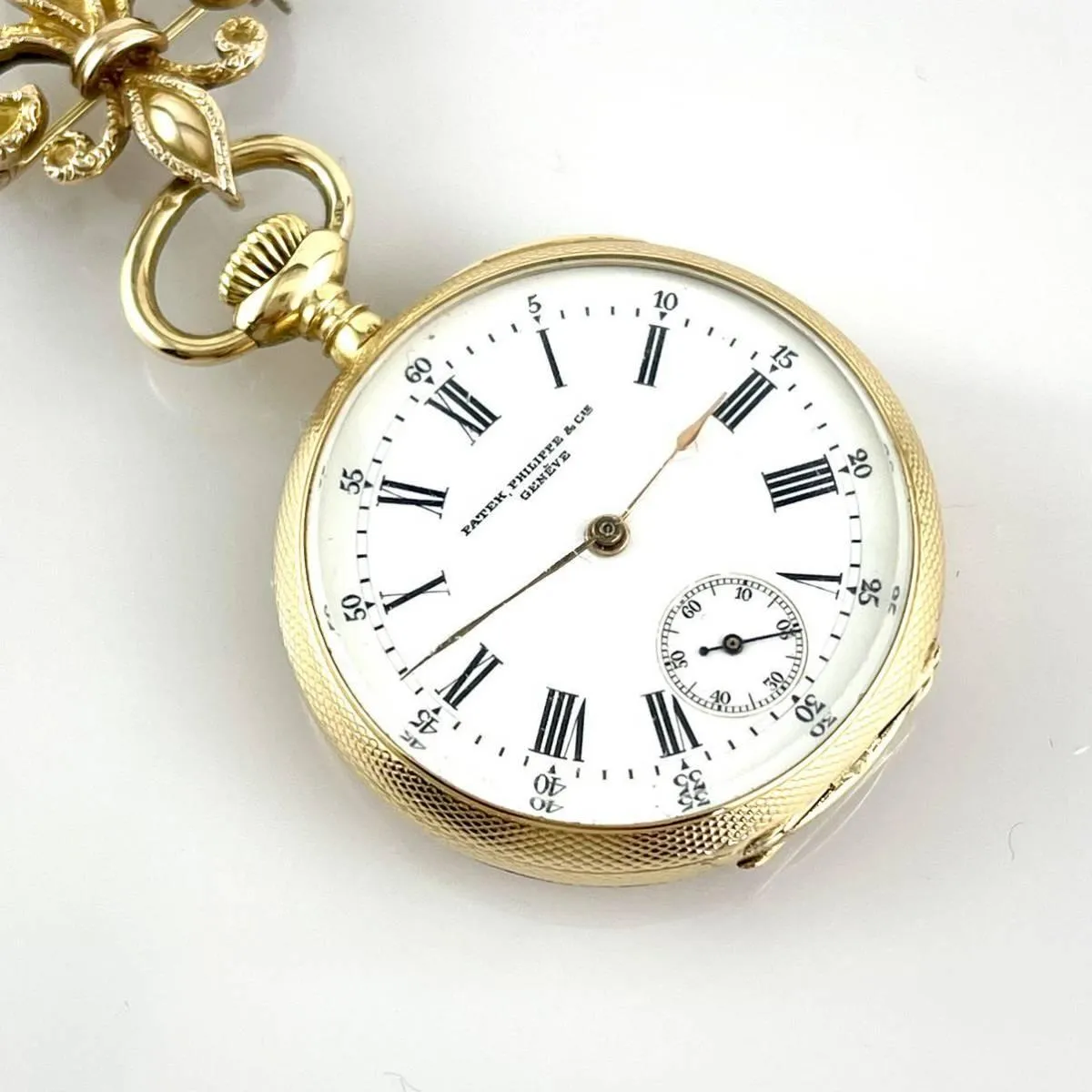 Patek Philippe Pocket Watch Precious 18K Gold Solid Antique 1902 Manual Rare