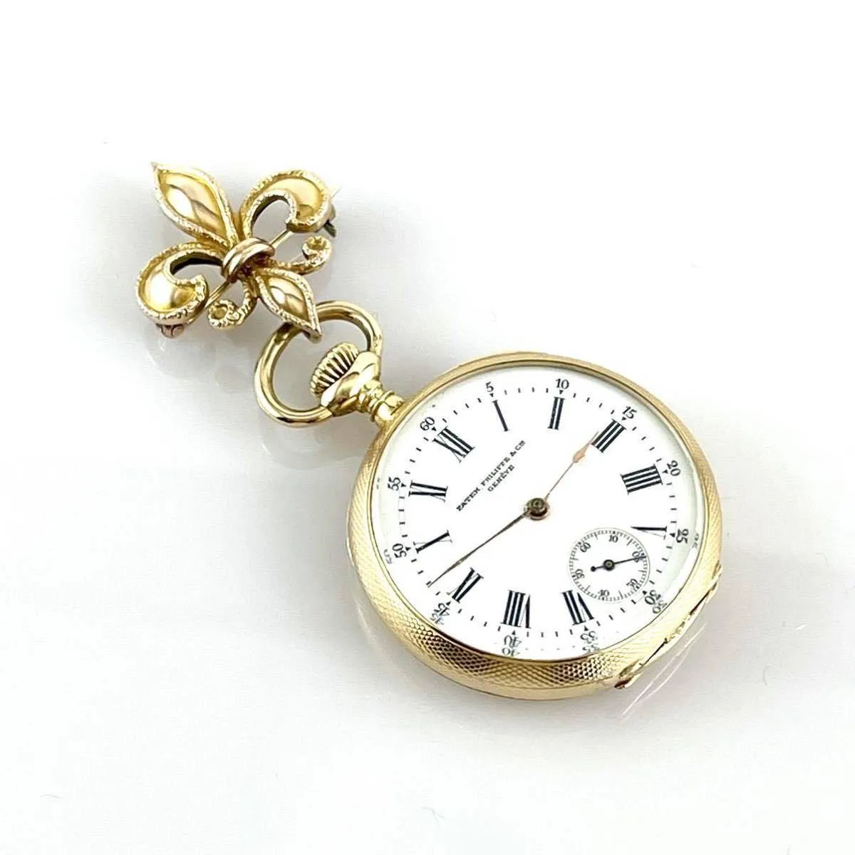 Patek Philippe Pocket Watch Precious 18K Gold Solid Antique 1902 Manual Rare