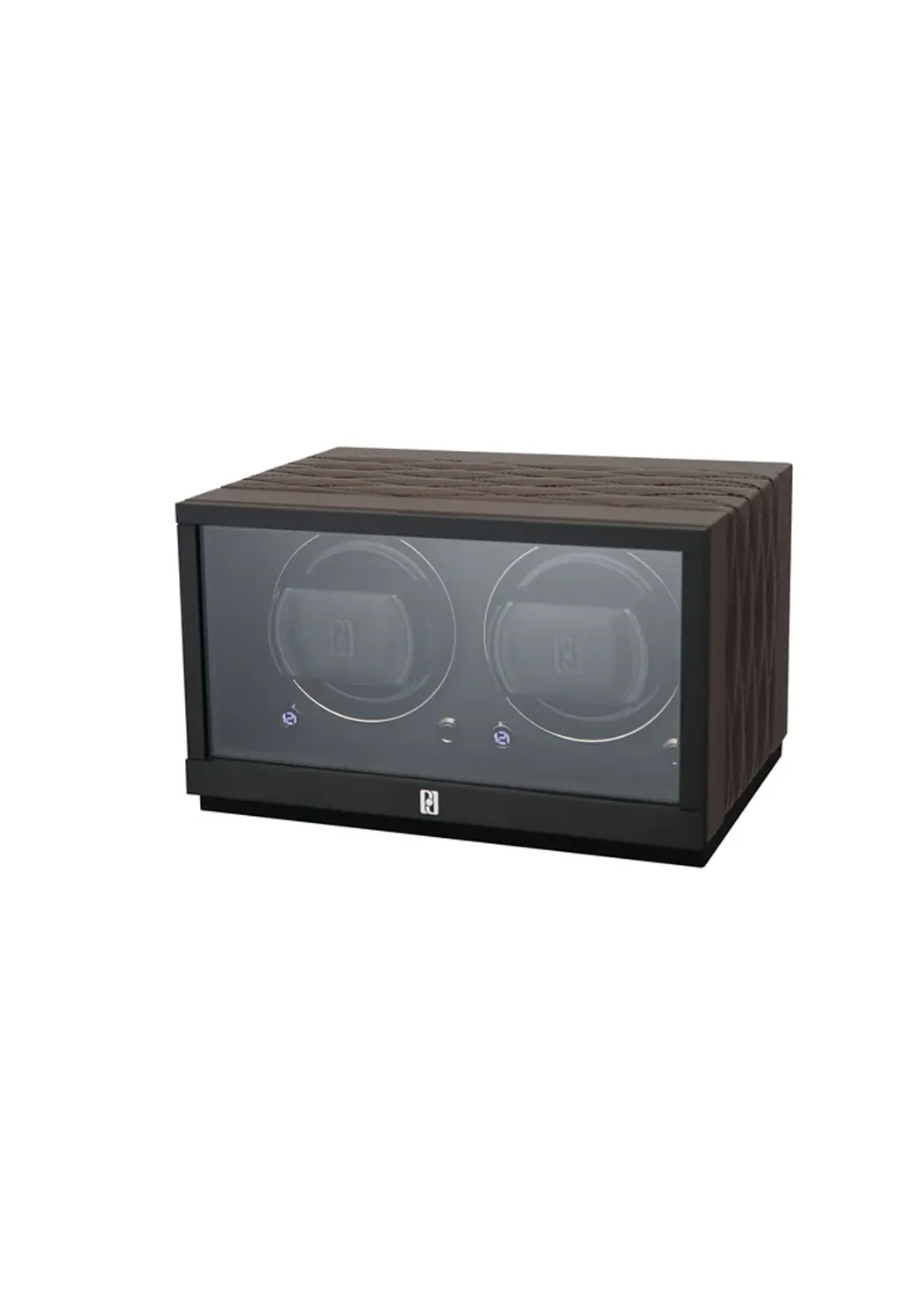 Paul Design Petite 2 Brown Leather Watch WInder with Door