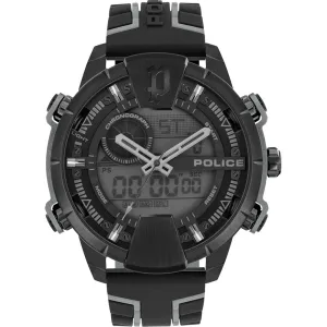 Police Taronga Black and Grey Silicon Watch PEWJP2110203