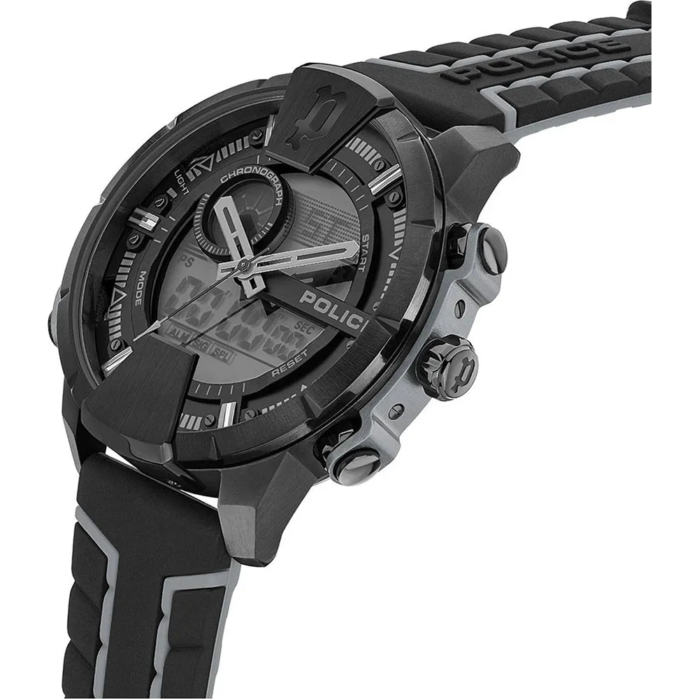 Police Taronga Black and Grey Silicon Watch PEWJP2110203